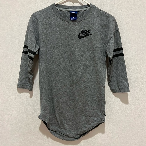 Nike Tops - Nike women just do it 3/4 sleeve top shirt XS